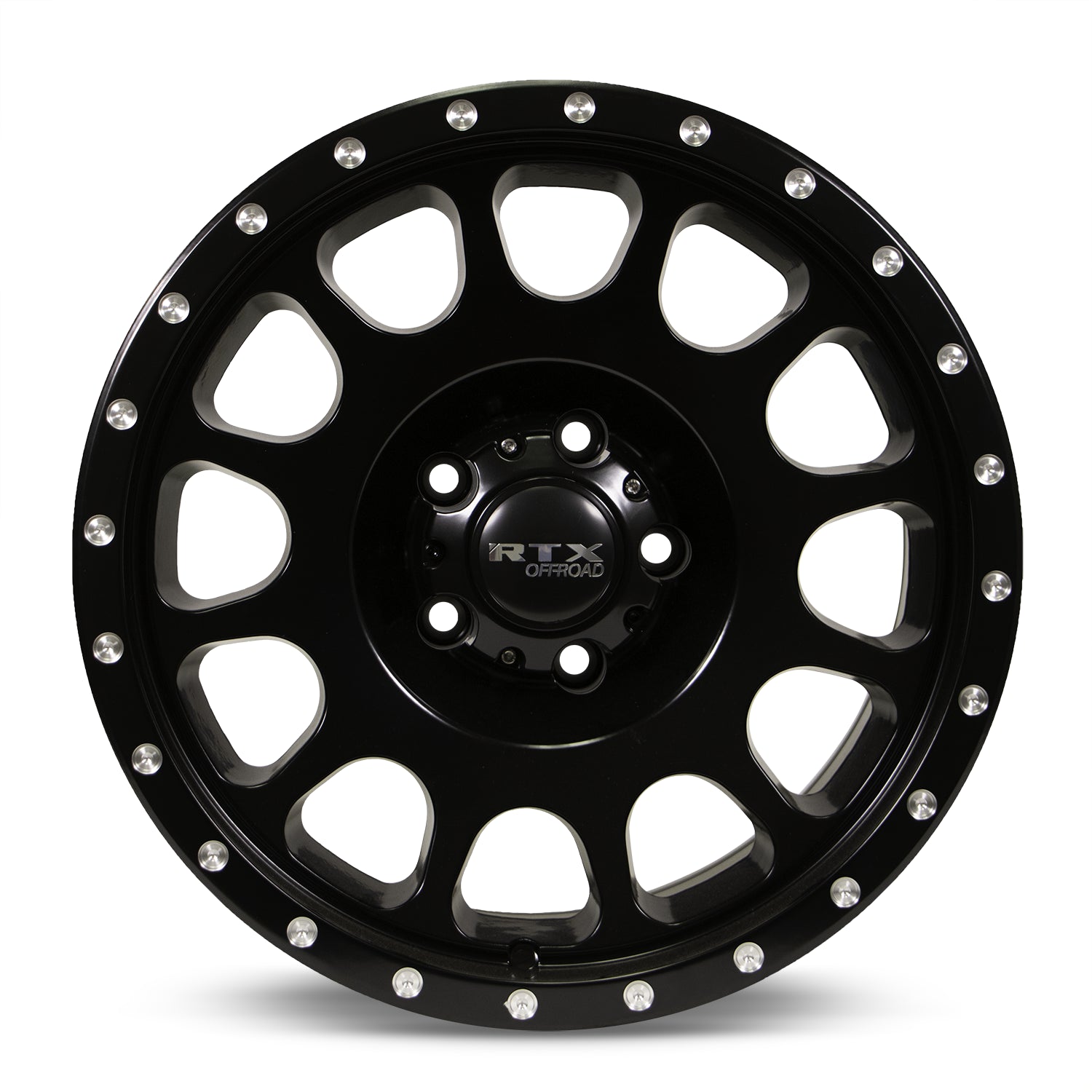 17x9 RTX Baja Satin Black with Milled Rivets 6x139.7 ET0 wheel/rim - 0