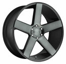 22x9.5 DUB Baller Black & Machined Wheel/Rim 5x115 5-115 22-9.5-3