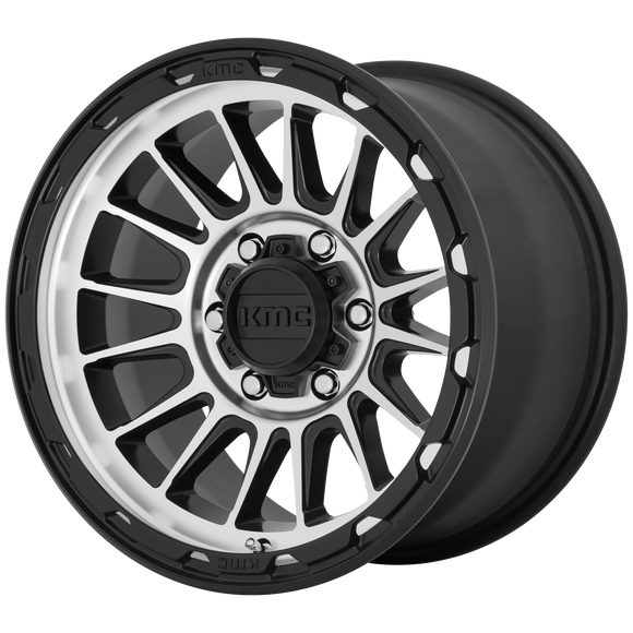 18X9 KMC KM542 Impact Satin Black Machined 6X139.7 ET18 wheel/rim