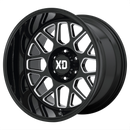 20X10 XD Series XD849 Grenade 2 Gloss Black Milled 8X180 ET-18 wheel/rim-2