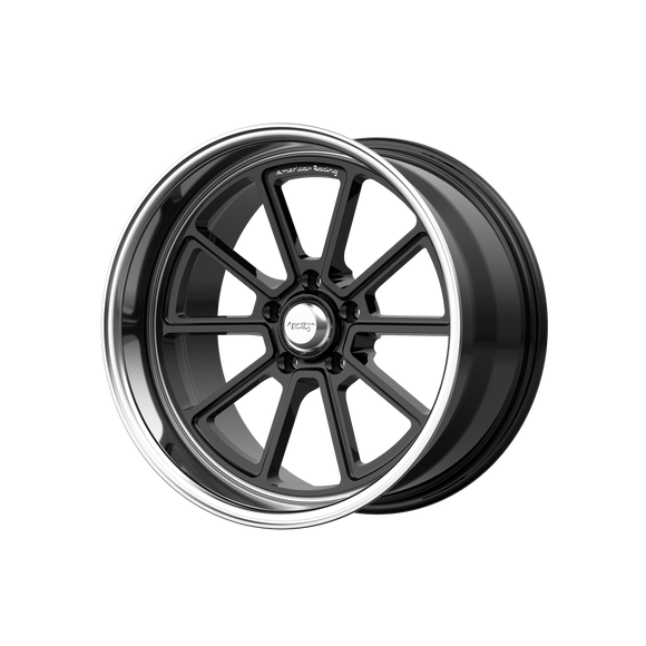 18X10 American Racing Draft Gloss Black With Cut Lip Wheel/Rim 5x127 ET0