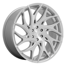 26X10 DUB S261 G.O.A.T. Silver Brushed Face 5X127 ET10 wheel/rim-2