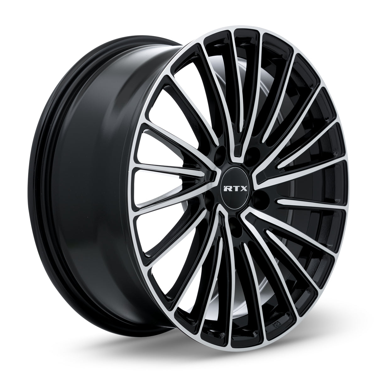 17x7.5 RTX Polar Gloss Black Machined 5x114.3 ET40 wheel/rim