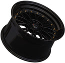 20x8.5 XXR 521 Black / Gold Rivets 5x114.3/120 ET32-1