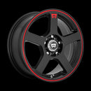 16x7 Motegi MR116 Black Wheel/Rim 5x112 5-112 16-7 ET40-2