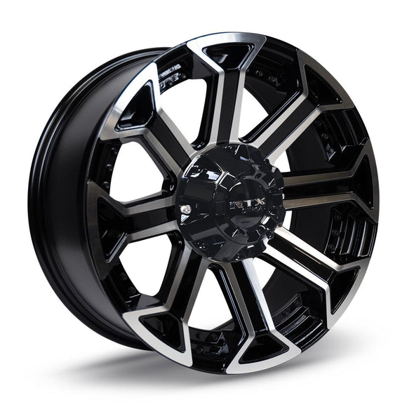 20x9 RTX Peak Gloss Black Machined 6x135/139.7 ET0 wheel/rim