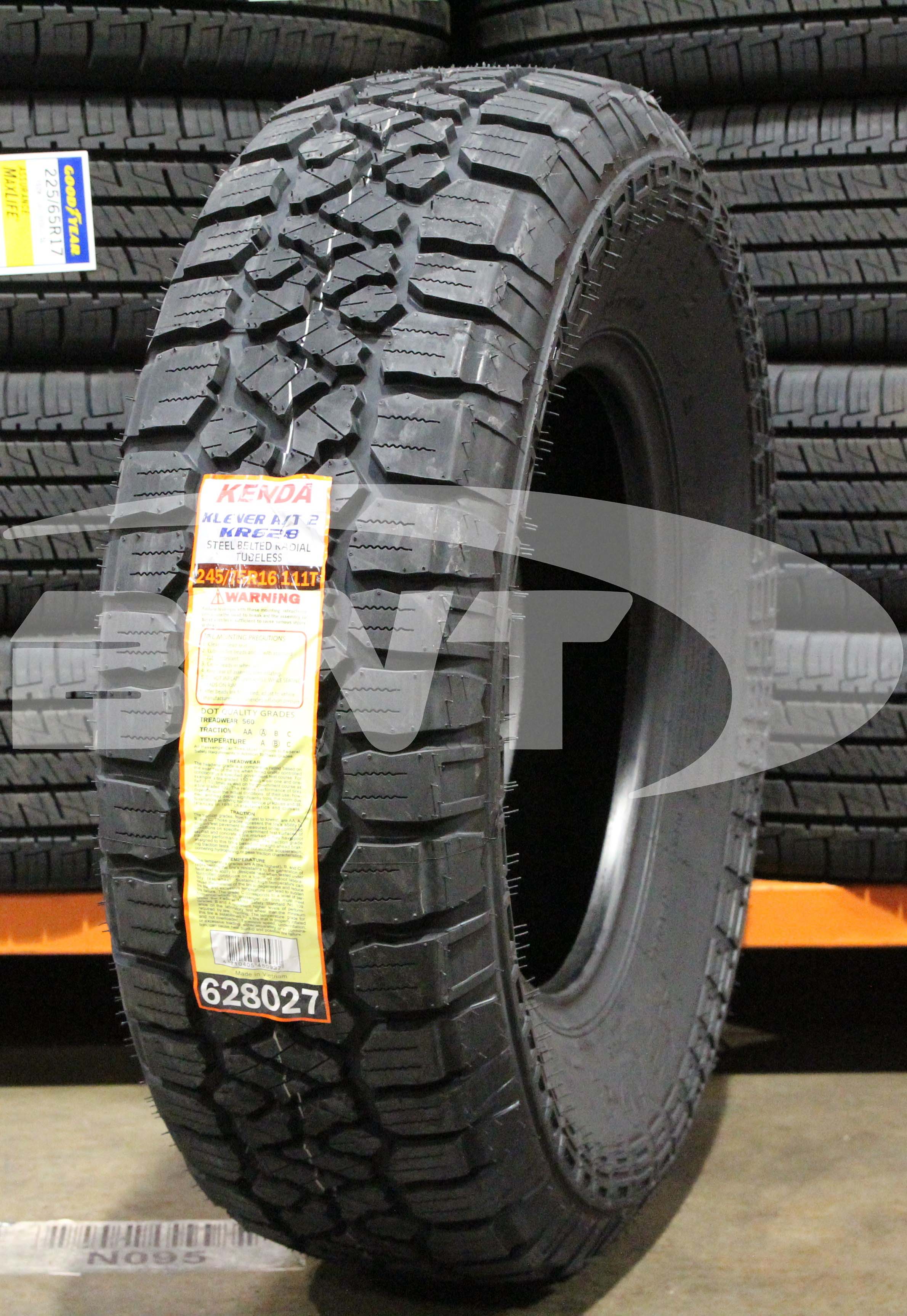 Kenda Klever A/T 2 Tire(s) 245/75R16 111T SL RBL 2457516