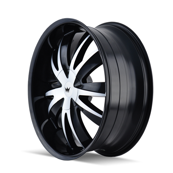 22x8.5 Mazzi Edge Black-Gloss Wheel/Rim 5x115 337-22818B
