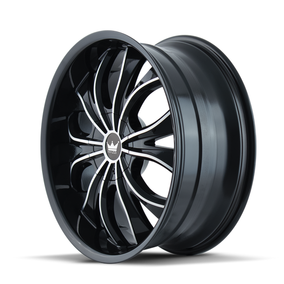 22X9.5 Mazzi Hustler Black-Gloss Wheel/Rim 5x127 342-22952B