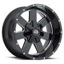 18x9 Vision 411 Arc Gloss Black Milled Spoke 5x127 5x5 ET12 Wheel Rim-2