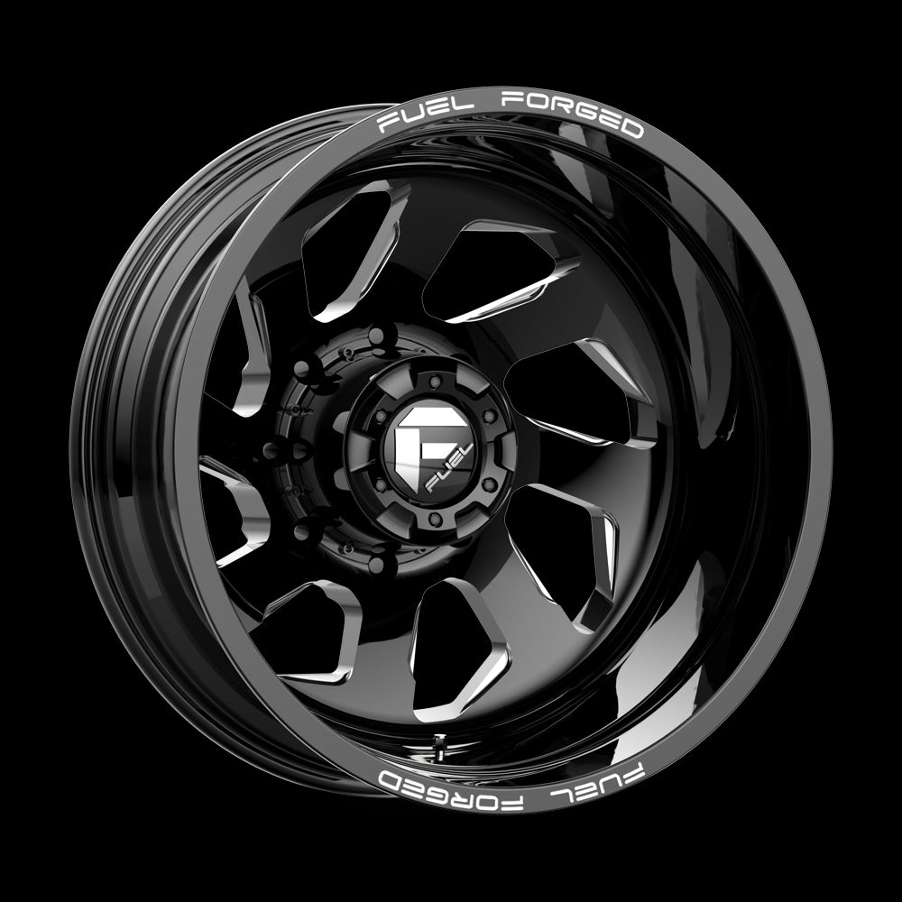 22X8.25 Fuel MONO DD39 FF39D Gloss Black Milled 8X200 ET-202 wheel/rim - 0