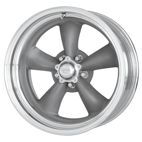 17x9.5 American Racing Classic Torq Thrust II Gray Wheel 5X114.3 17-9.5