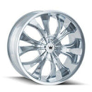 22X9.5 Mazzi Hustler Black-Gloss Wheel/Rim 6x135 342-22937B-4