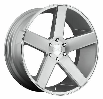22x9.5 DUB Baller Gloss Silver Wheel/Rim 5x127 5-127 22-9.5