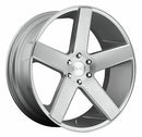22x9.5 DUB Baller Gloss Silver Wheel/Rim 5x127 5-127 22-9.5-4