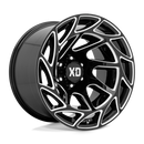 20X12 XD XD860 ONSLAUGHT Gloss Black Milled 6X135 ET-44 wheel/rim-1