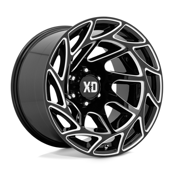 20X12 XD XD860 ONSLAUGHT Gloss Black Milled 6X135 ET-44 wheel/rim