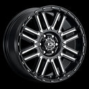 16x8 Vision 348 Nexus Black Machined Face 8x165.1 8x6.5 ET0 Wheel Rim-2