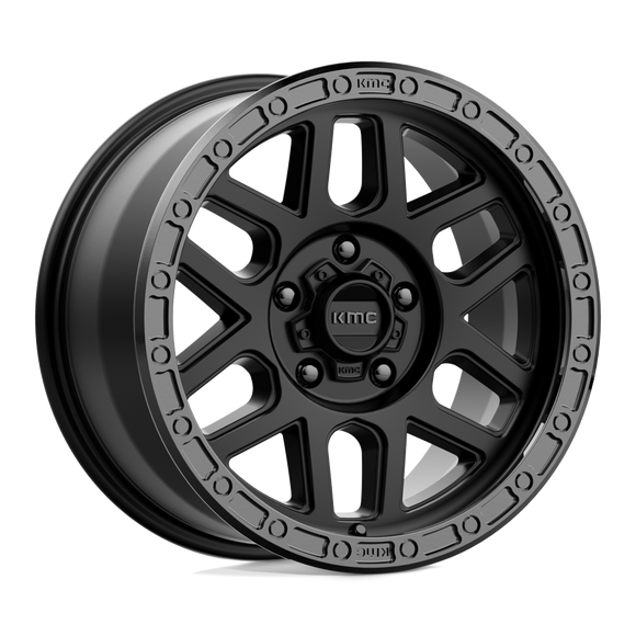 17X9 KMC KM544 MESA Satin Black With Gloss Black Lip 5X127 ET18 wheel/rim