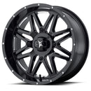 14X7 MSA OFFROAD Vibe Black Wheel/Rim 4X110 ET0 4-110 14-7 M26-04710M-4