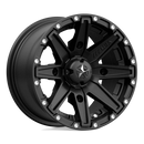12X7 MSA Offroad Wheels Clutch Satin Black Wheel/Rim 4x156 ET10-2