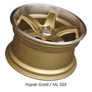 18x8.5 XXR 555 Hyper Gold / ML 5x100/114.3 ET35-2