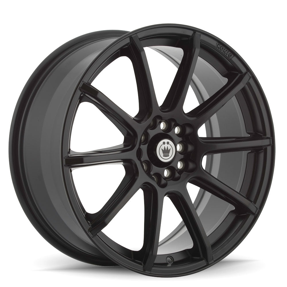 15x6.5 Konig Control Matte Black 5x110 5x115 ET40 Wheel Rim