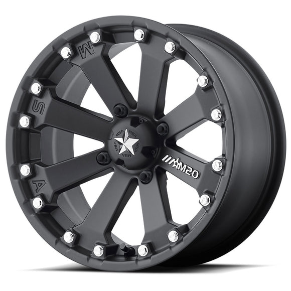 14X7 MSA OFFROAD Kore Black Wheel/Rim 4X110 ET-52 4-110 14-7 M20-14710