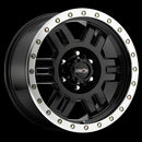 18x9 Vision 398 Manx Gloss Black Machined Lip Wheel 6x139.7 ET0 CB106.2-1