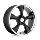20.00x10.00 AME Boss Textured Black With Diamond Cut Lip 5x120.65 2.00 5.58 72.5-2