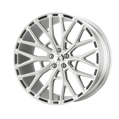 22X10.5 Asanti Black Leo Brushed Silver Wheel/Rim 5x115 ET25