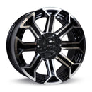 20x9 RTX Peak Gloss Black Machined 6x135/139.7 ET0 wheel/rim-1