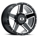 16x6 Vision 390 Empire Black Milled Spoke 8x165.1 8x6.5 ET0 Wheel Rim-1