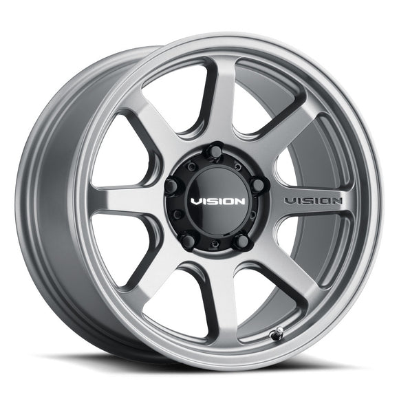 17x9 Vision 351 Flow Satin Grey 8x165.1 8x6.5 ET0 Wheel Rim