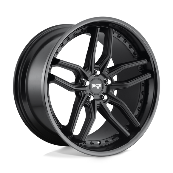 9x20 Niche Wheels M194 Methos Gloss Black Matte Black Wheel 5x114.3 ET35 CB72.56