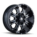 22x12 Mayhem Fierce Black-Gloss Wheel/Rim 6x135 8103-22237M-3