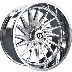 22X10 TIS 547C Chrome Plated with Milled Lip Logo 6x139.7 ET-19 wheel/rim