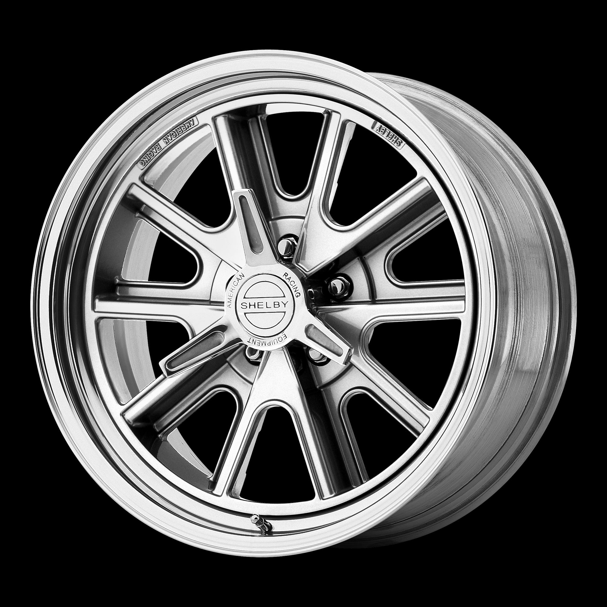 18X8 American Racing VN427 SHELBY COBRA Polished 5X114.3 ET0 wheel/rim - 0