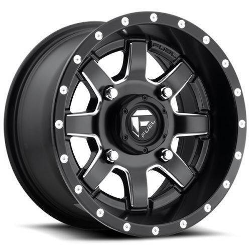 14X7 Fuel UTV D538 Maverick Matte Black Milled 4X156 ET13 wheel/rim