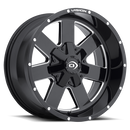 18x9 Vision 411 Arc Gloss Black Milled Spoke 5x127 5x5 ET12 Wheel Rim-1