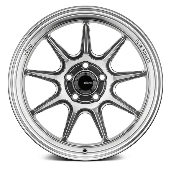 17x8 Konig Countergram Hyper Chrome/Machined Lip 5x120 ET35 Wheel Rim