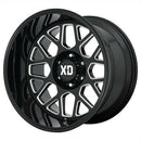 20X10 XD Series XD849 Grenade 2 Gloss Black Milled 8X180 ET-18 wheel/rim-3