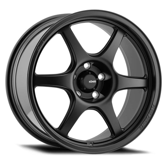 15x9 Konig Hexaform Matte Black 4x100 ET35 Wheel Rim
