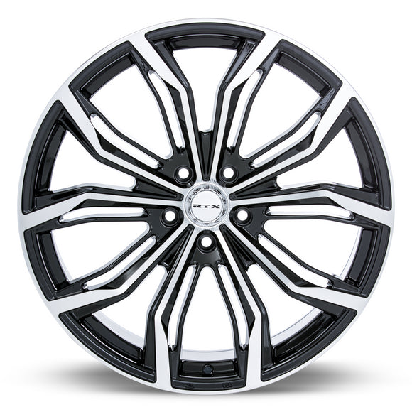 18x8 RTX Black Widow Black Machined 5x115 ET42 wheel/rim