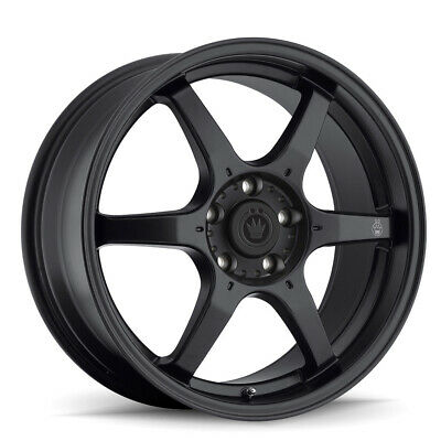 17x7.5 Konig Backbone Matte Black 4x100 ET45 Wheel Rim