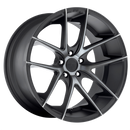 20X10.5 Niche M130 TARGA Matte Black Double Dark Tint 5X130 ET40 wheel/rim-3