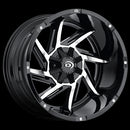 20x12 Vision 422 Prowler Gloss Black Machined Face 5x150 ET-51 Wheel Rim-1