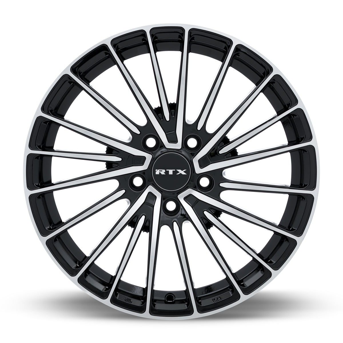 17x7.5 RTX Polar Gloss Black Machined 5x114.3 ET40 wheel/rim - 0