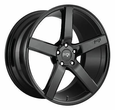 8.5x20 Niche Wheels M188 Milan Gloss Black Wheel 5x114.3 ET35 CB72.56