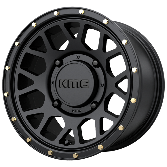 14X7 KMC ATV KS135 Grenade Satin Black 4X137 ET38 wheel/rim